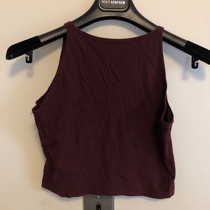 American apparel maroon crop top